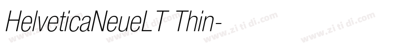 HelveticaNeueLT Thin字体转换